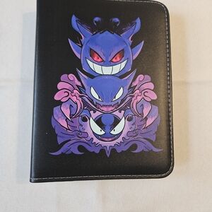 Gengar Pokemon Card Binder Comes With 50 Sleeves,wrist Strap & Zip Closure NEW